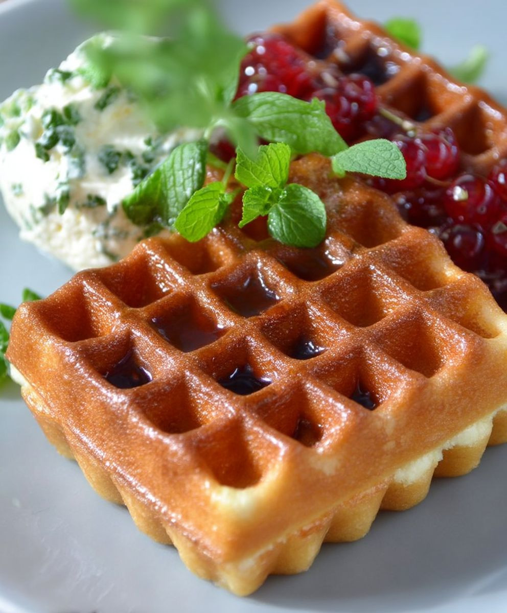 Budding Waffles knusprig lecker