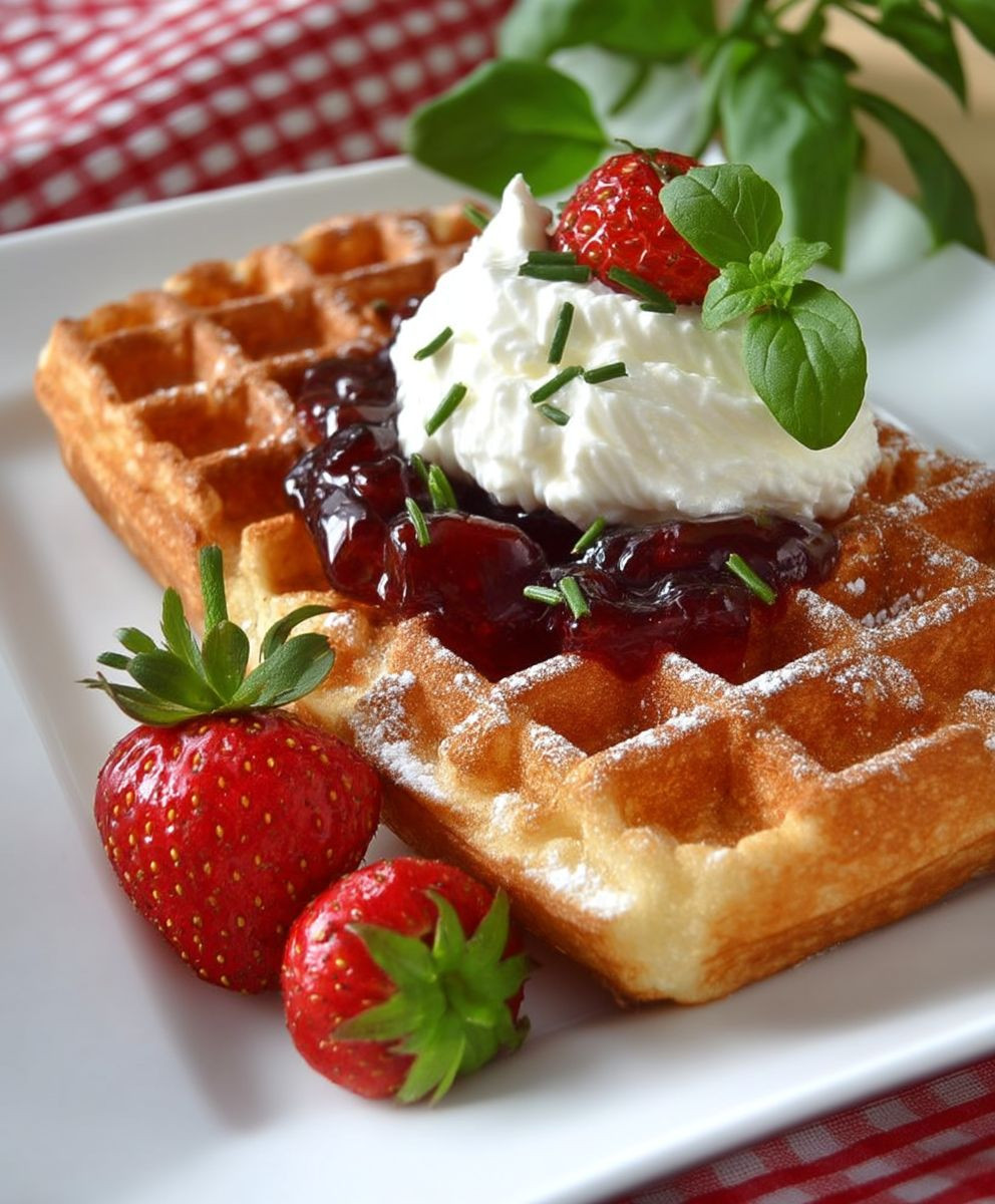 Budding Waffles knusprig lecker