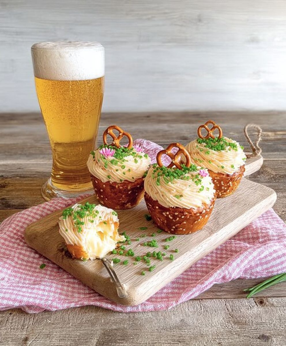 Laugen Cupcakes mit Obazda