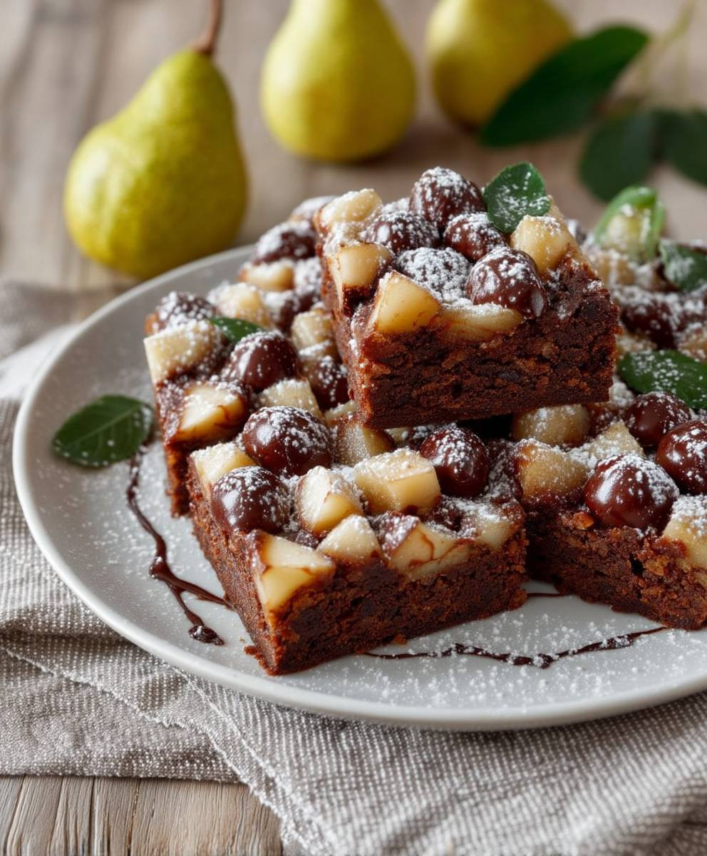 Schoko Birnen Kuchen backen