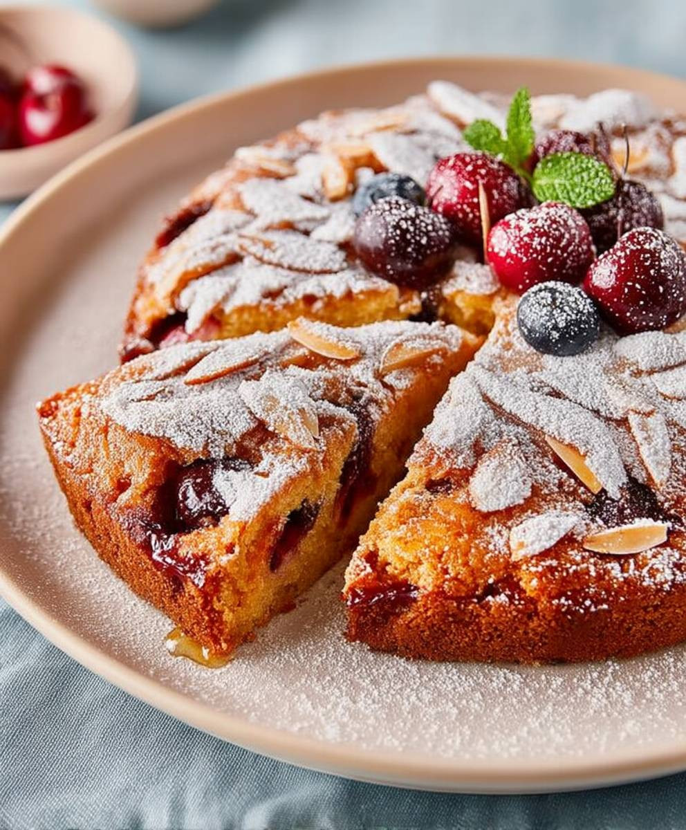 Versunkener Kirschkuchen backen