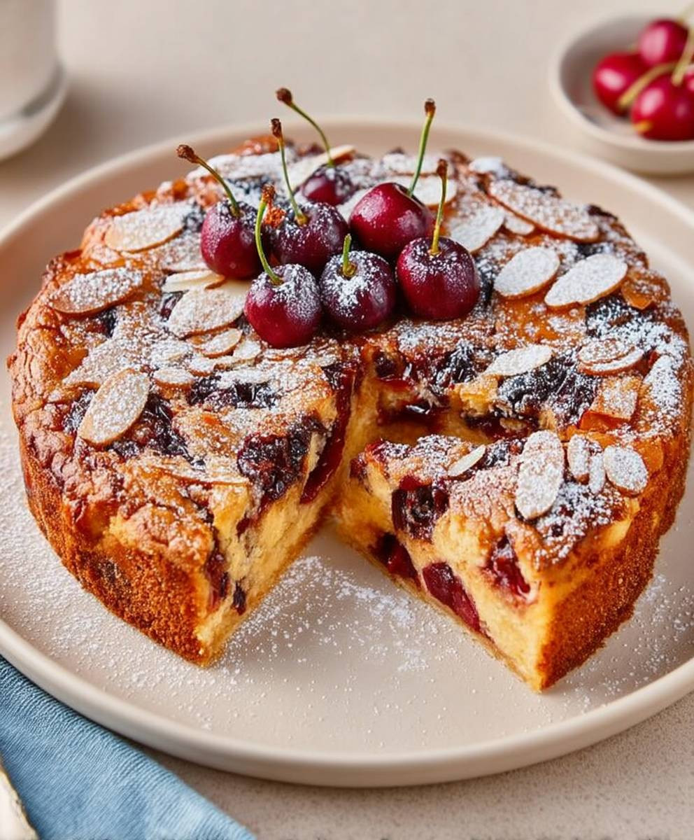 Versunkener Kirschkuchen backen