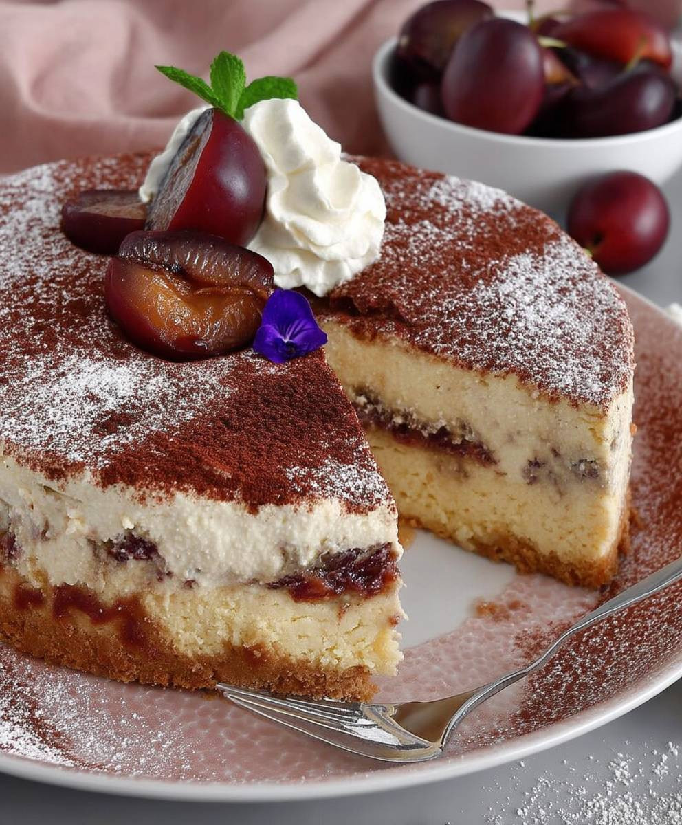 Zwetschgenkuchen mit Schmand