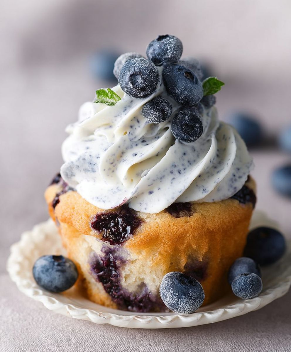 Blaubeer Cupcakes saftig backen