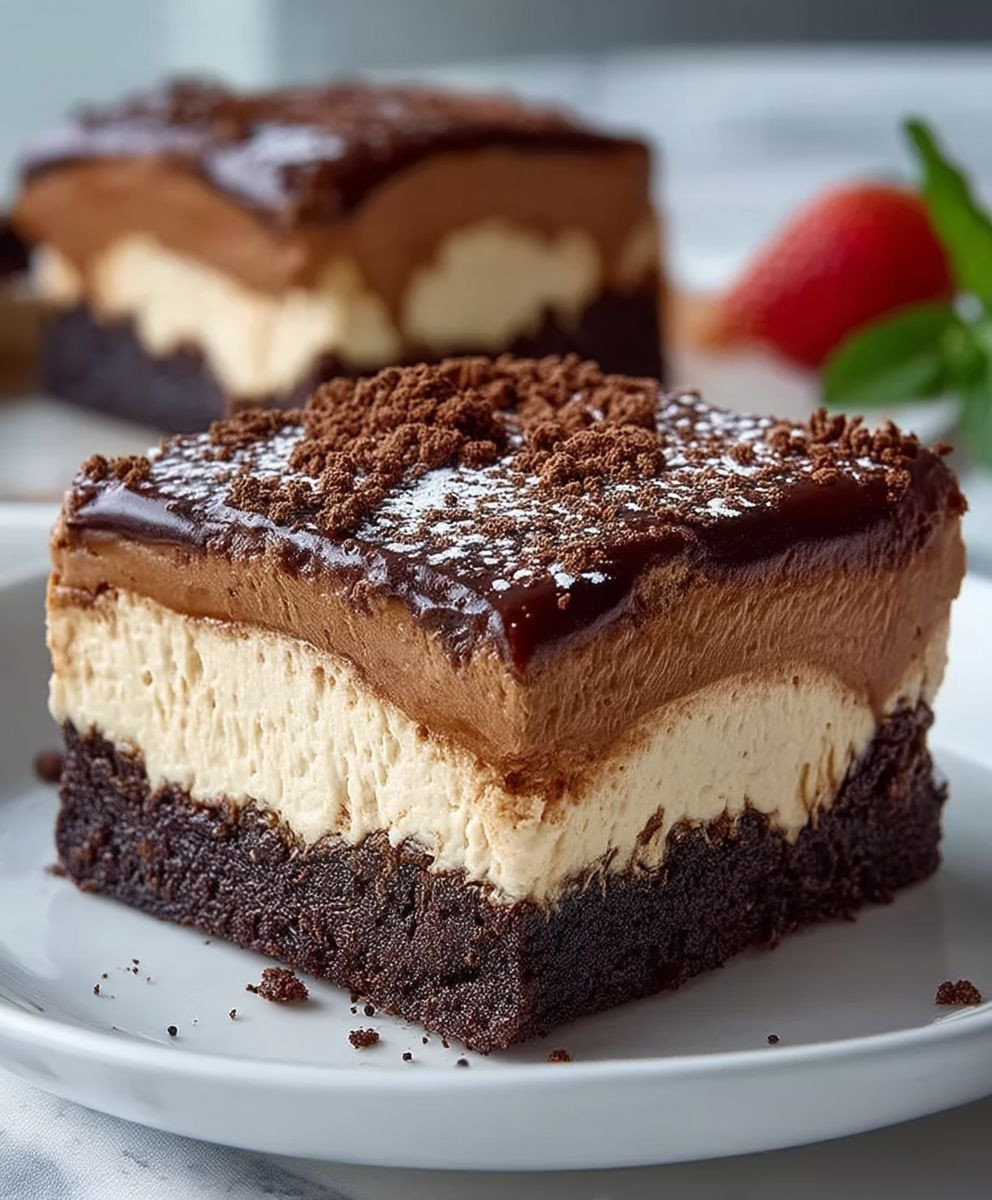 Schokoladige Tiramisu Brownies