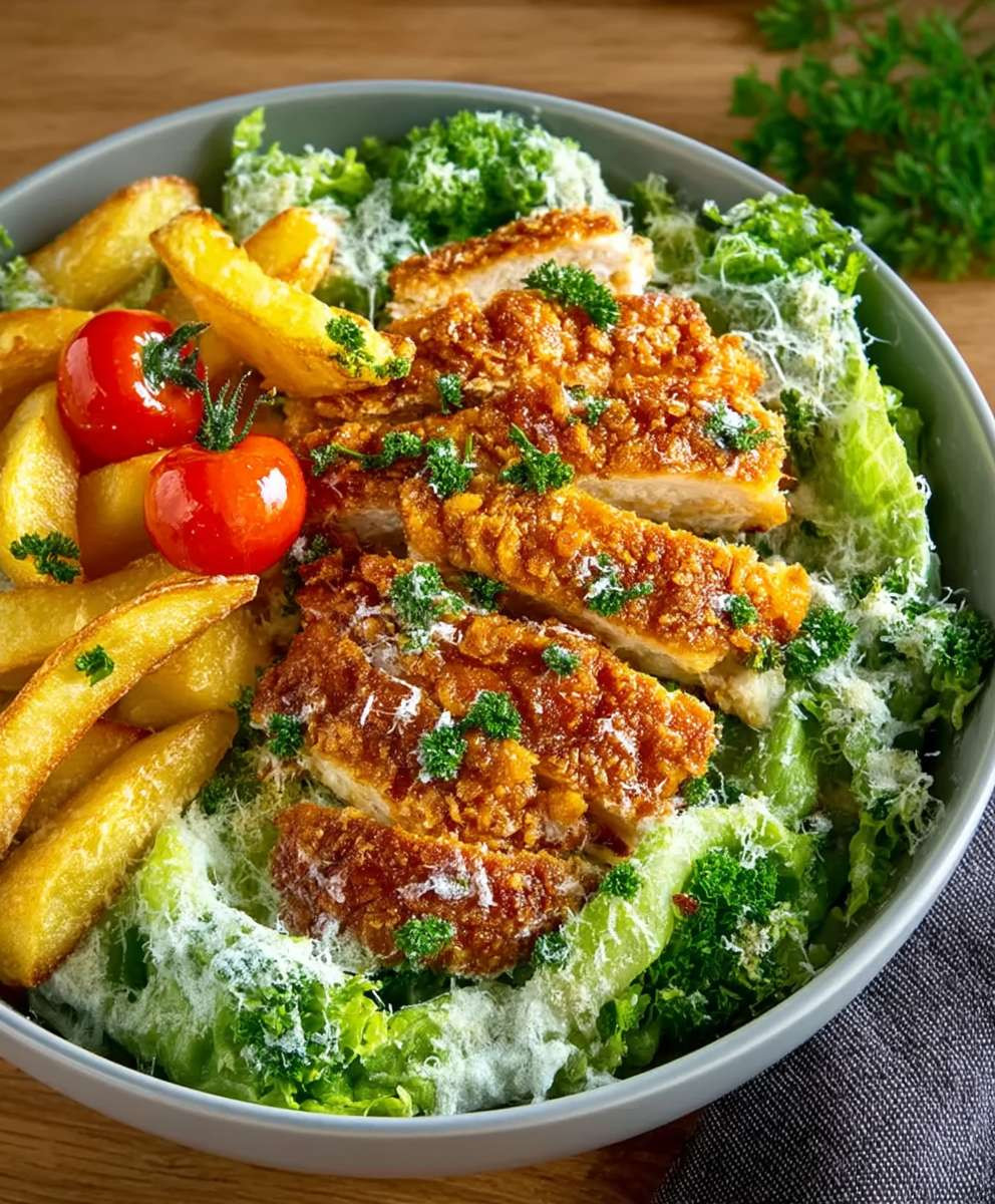 Caesar Hähnchen Bowl