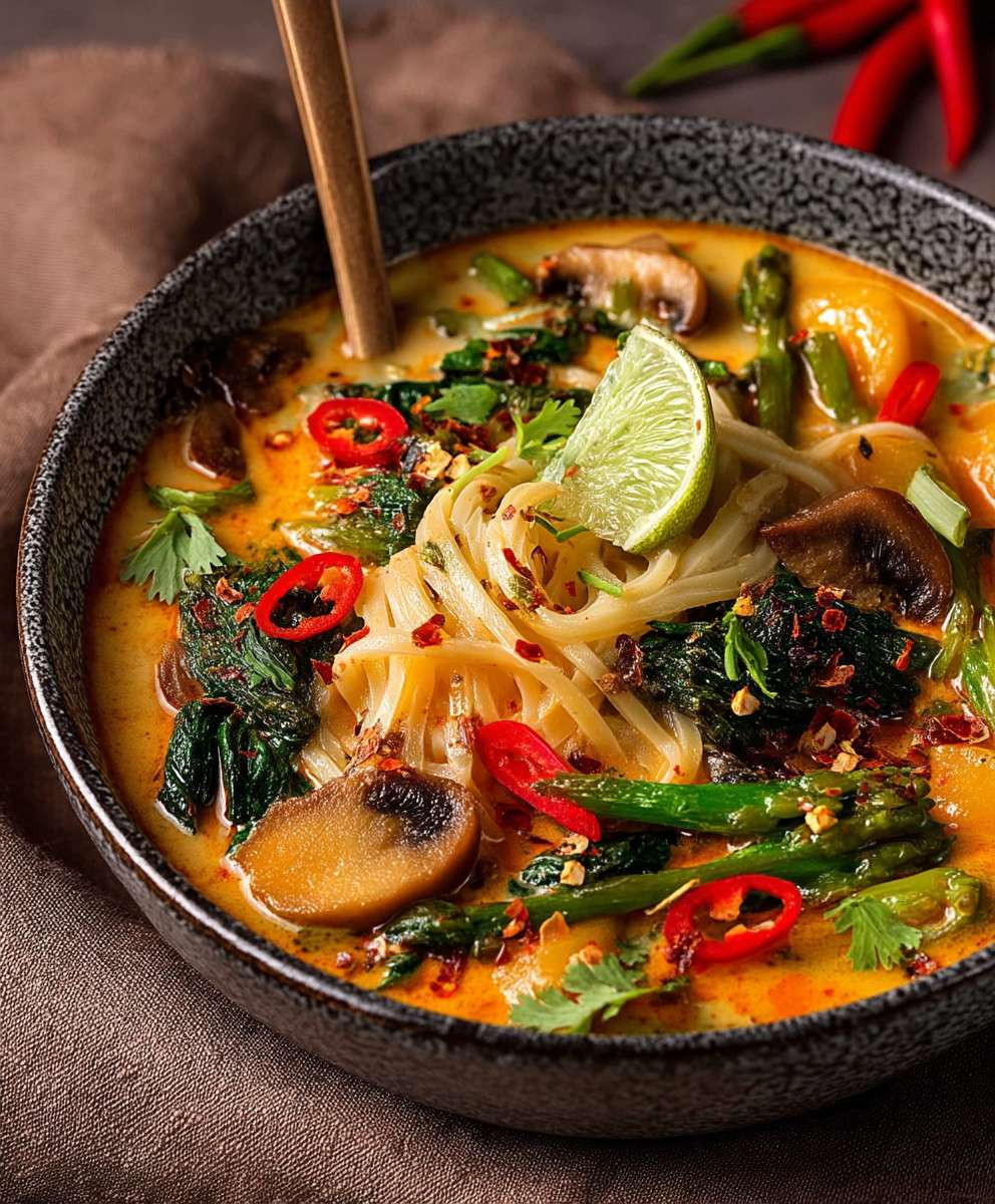 Vegane Curry Suppe Kokosmilch