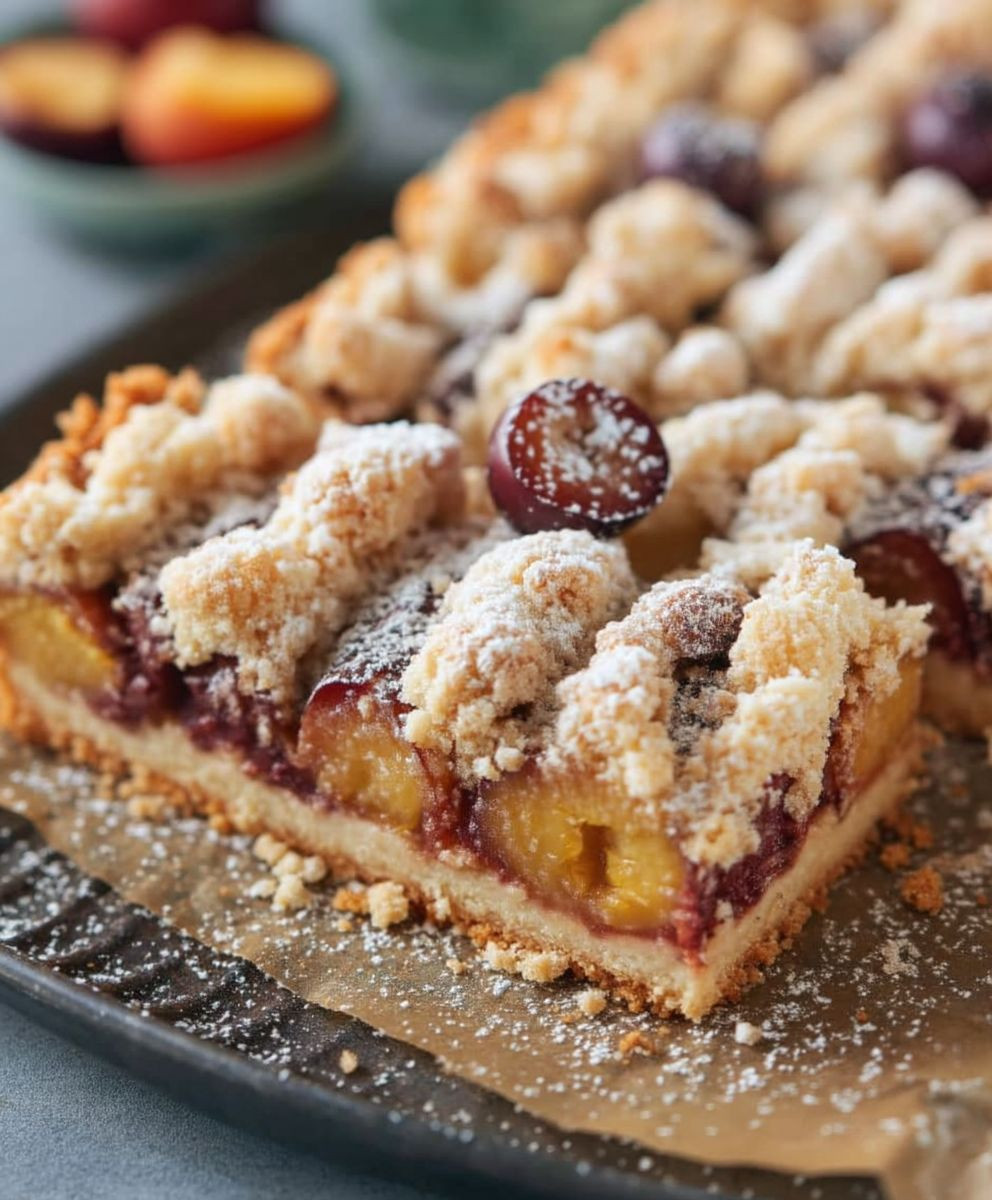 Zwetschgen Streusel Kuchen backen