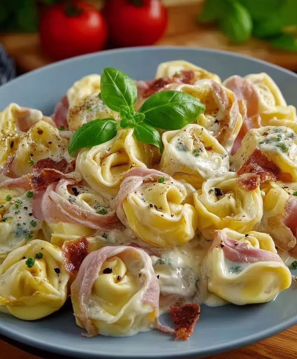 Tortellini mit Schinken Sahne Soße