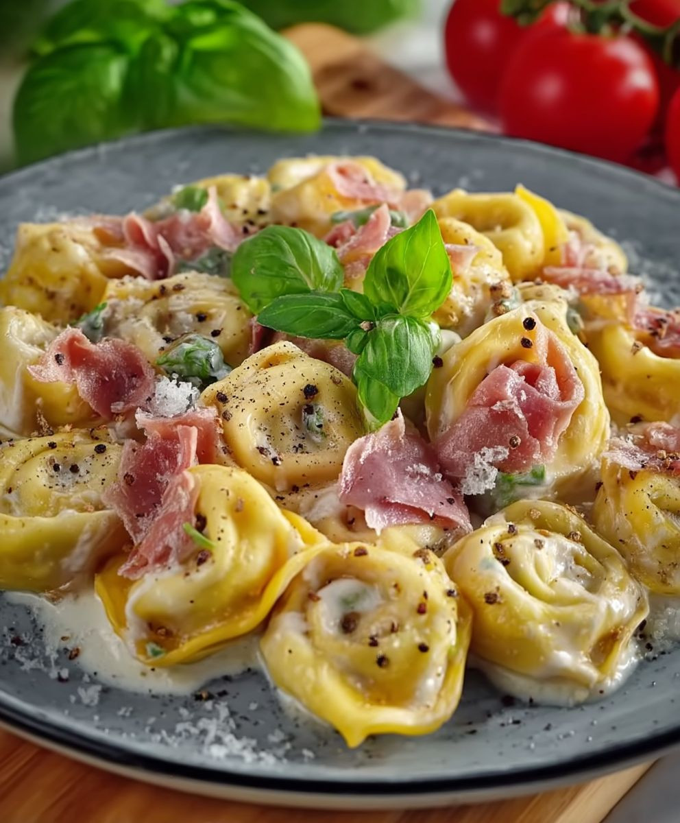 Tortellini mit Schinken Sahne Soße