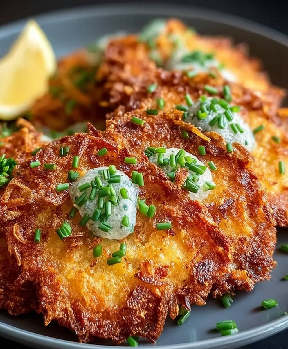 Airfryer Zwiebelschnitzel knusprig