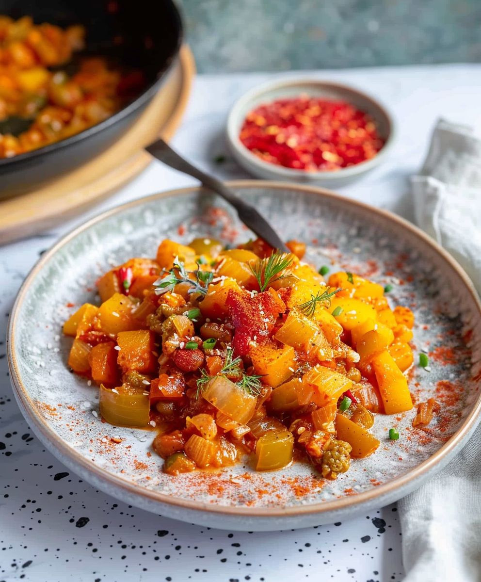 Paprika Reis Pfanne
