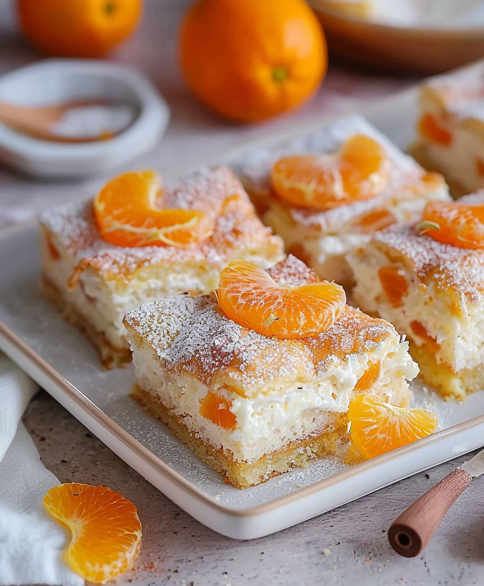 Mandarinen Schmand Kuchen Blech