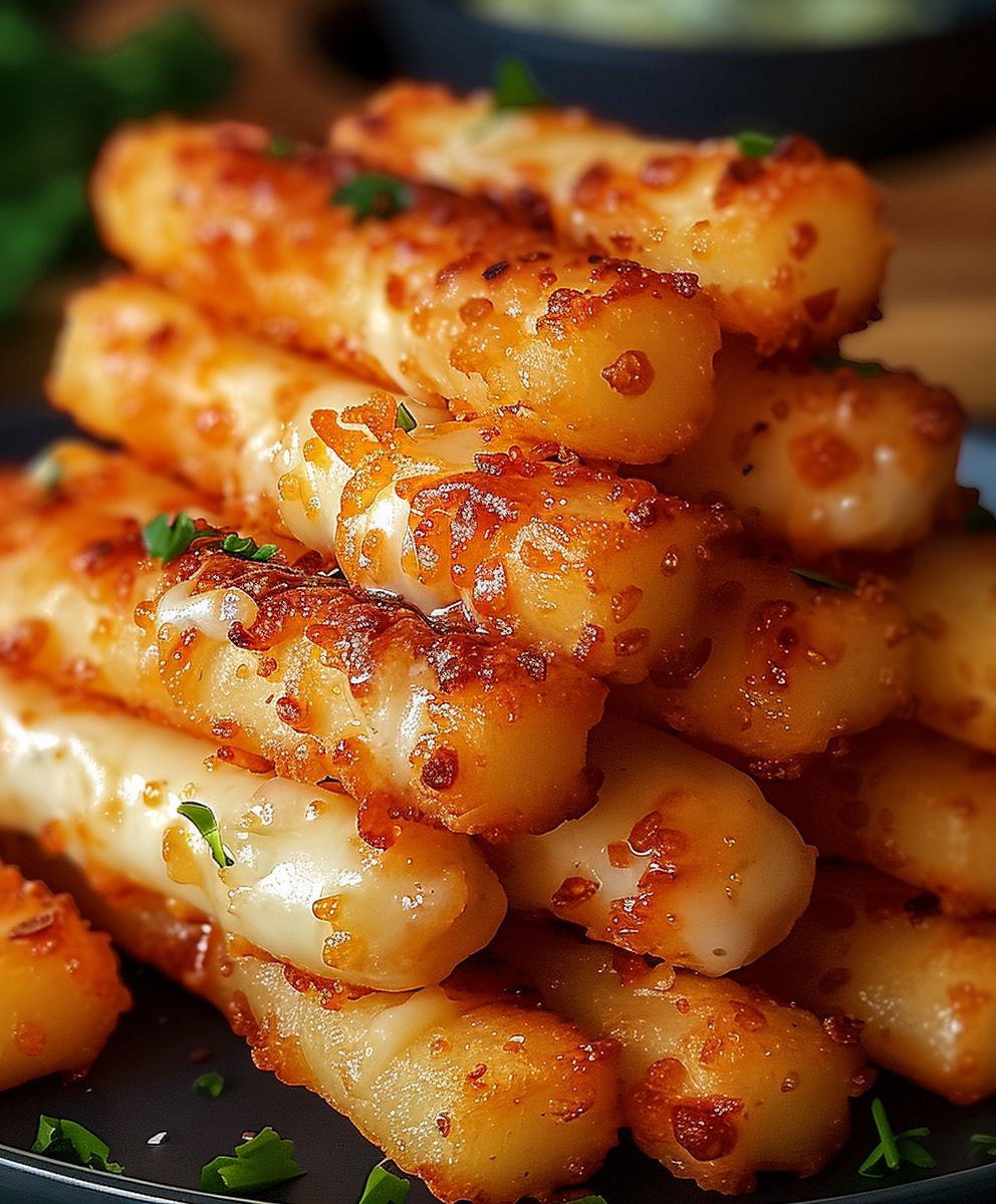Kartoffel Käse Sticks Snack