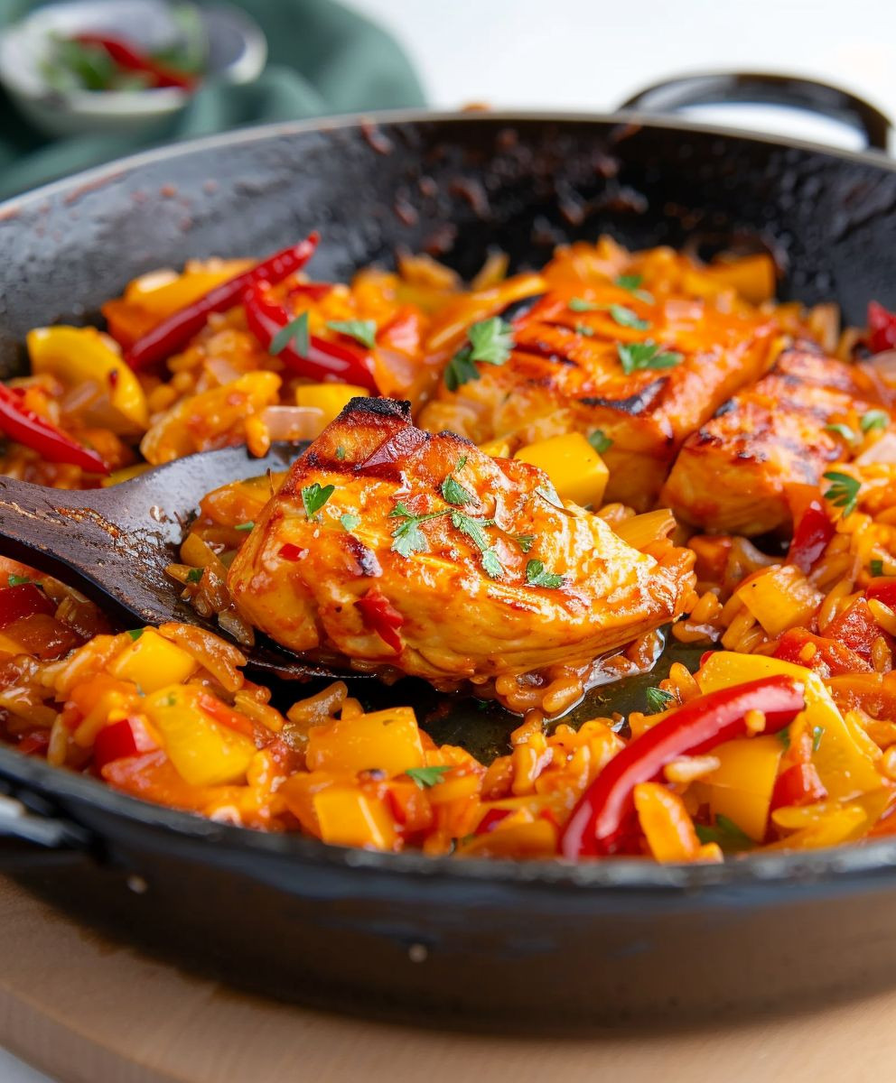 Paprika Reis Pfanne