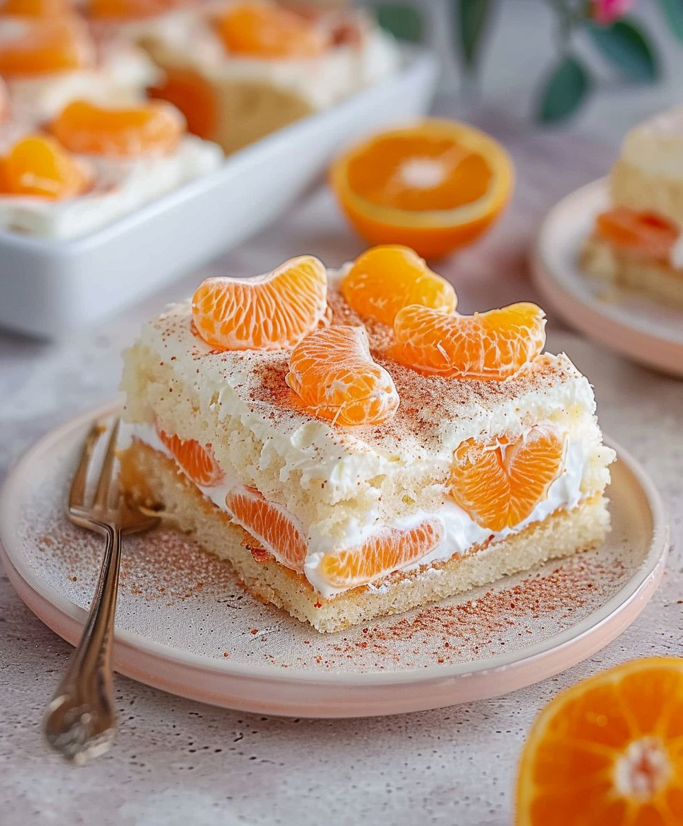 Mandarinen Schmand Kuchen Blech