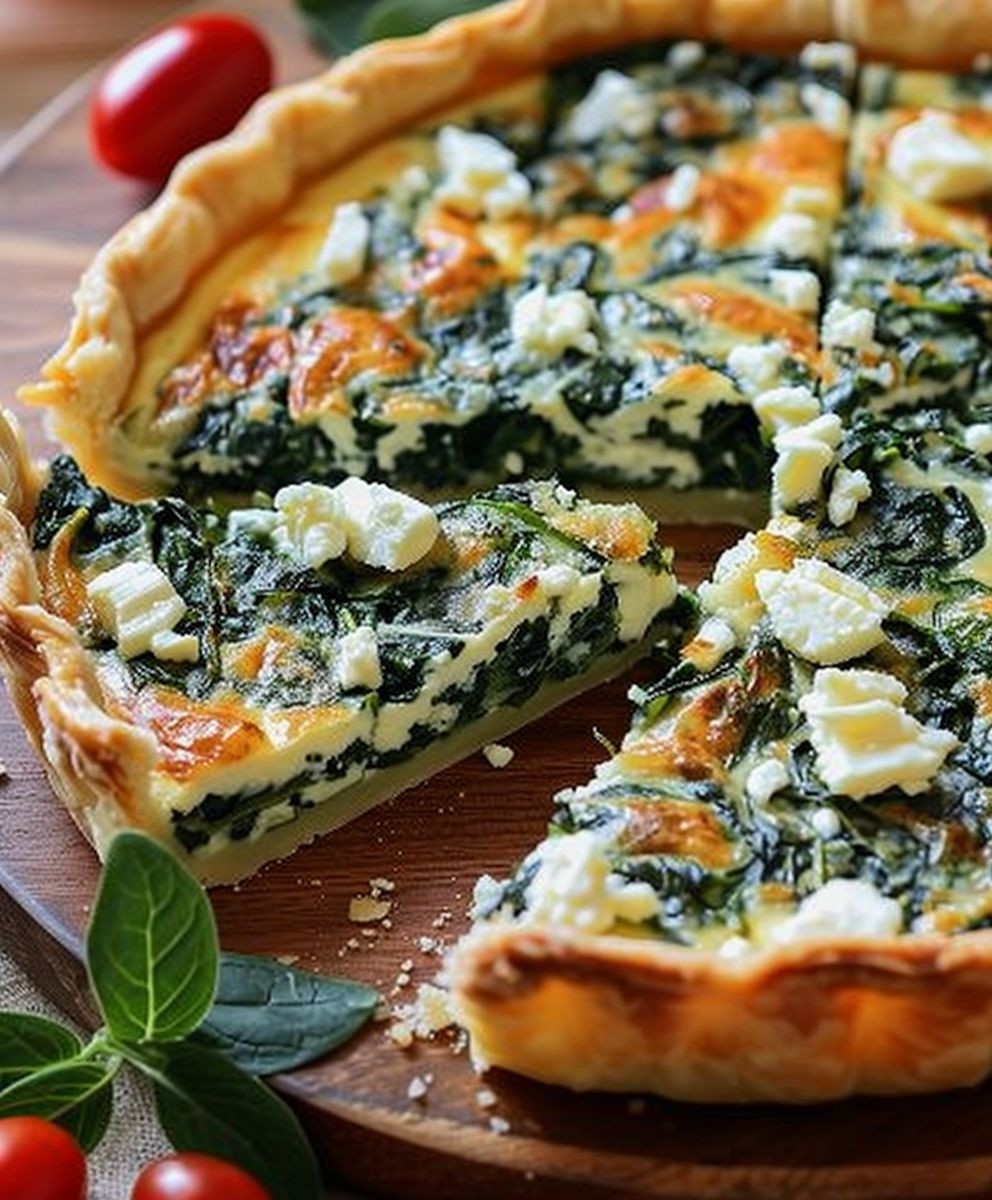 Spinat Feta Quiche