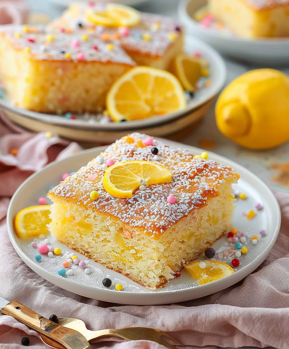 Schneller Zitronenkuchen backen