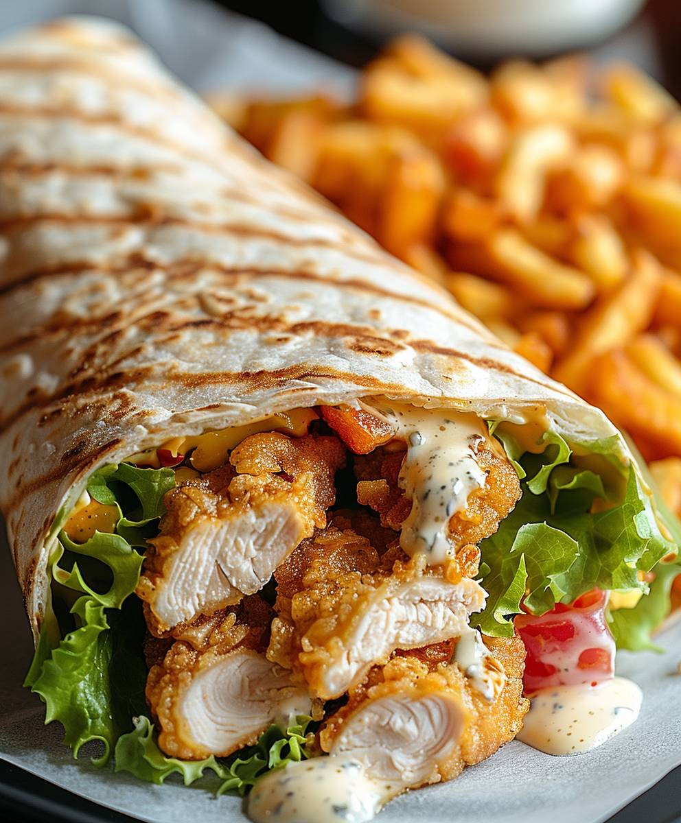 Chicken Ranch Snack Wrap