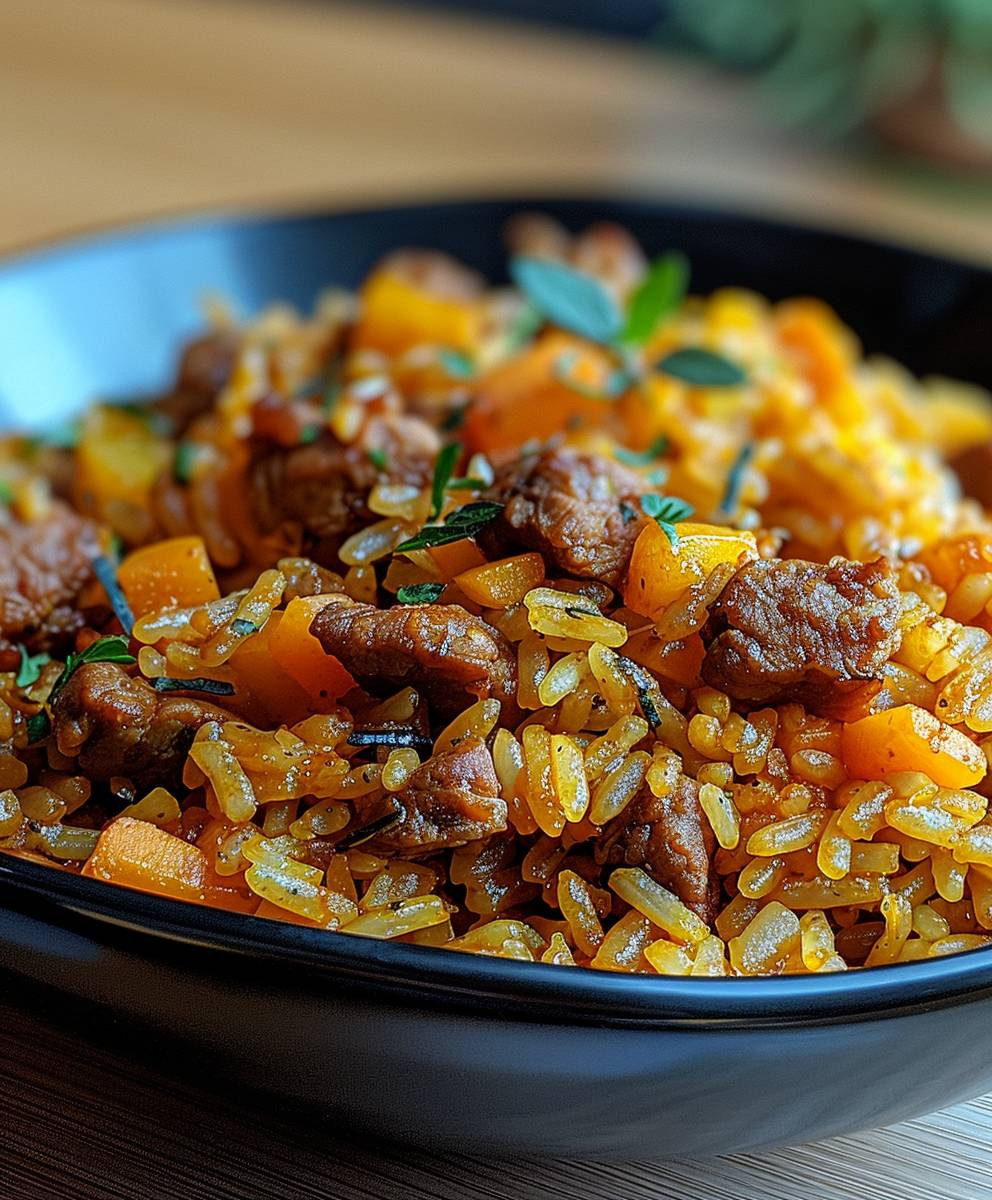 Curryreis mit Hackfleisch
